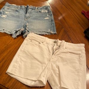 Two pairs American eagle shorts size 2